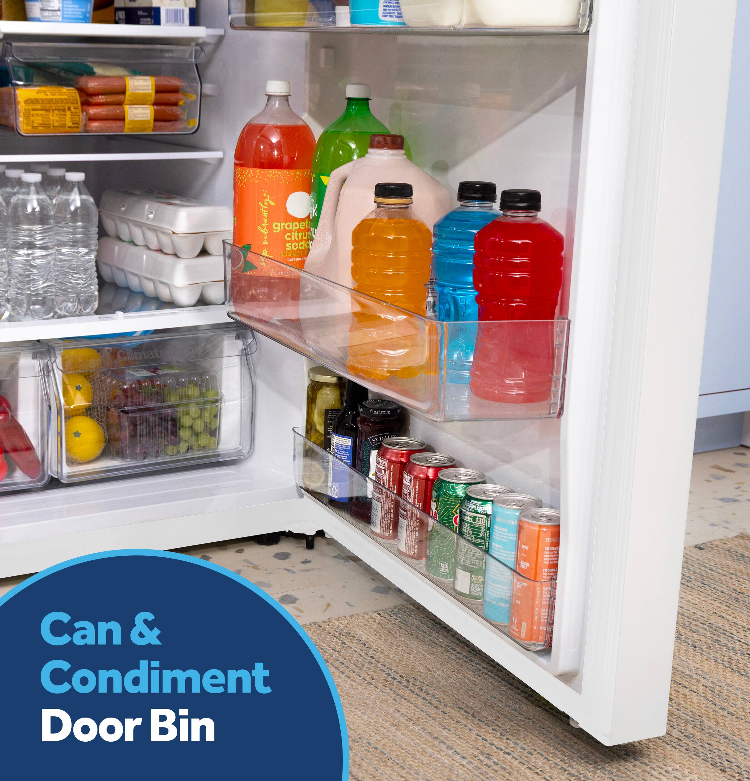 Can & Condiment Door Bin