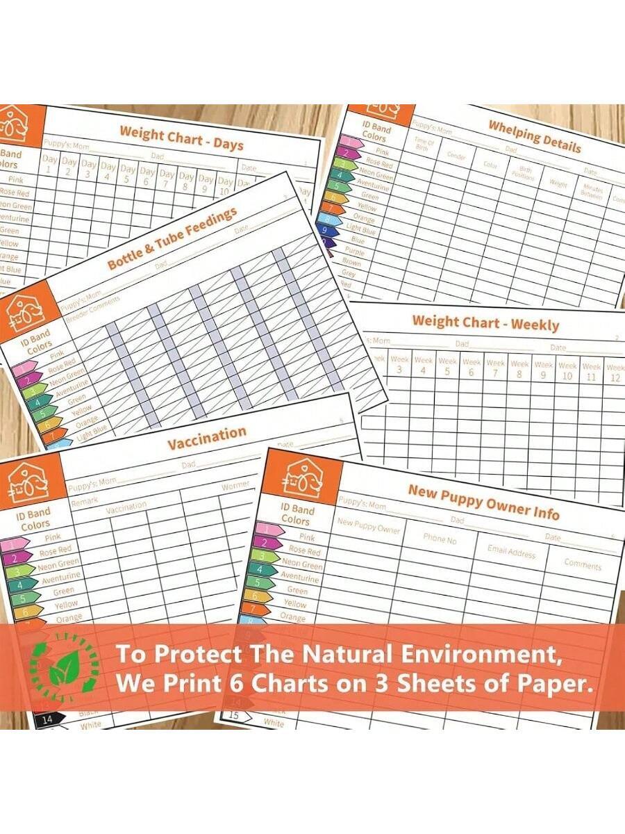 **Weight Chart - Days**

| ID Band Colors | Day 1 | Day 2 | Day 3 | Day 4 | Day 5 | Day 6 | Day 7 | Day 8 | Day 9 | Day 10 | Date |
|---------------|-------|-------|-------|-------|-------|-------|-------|-------|-------|------|------|
| Pink          |       |       |       |       |       |       |       |       |       |      |      |
| Rose Red      |       |       |       |       |       |       |       |       |       |      |      |
| Neon Green    |       |       |       |       |       |       |       |       |       |      |      |
| Aventurine    |       |       |       |       |       |       |       |       |       |      |      |
| Green         |       |       |       |       |       |       |       |       |       |      |      |
| Yellow        |       |       |       |       |       |       |       |       |       |      |      |
| Orange        |       |       |       |       |       |       |