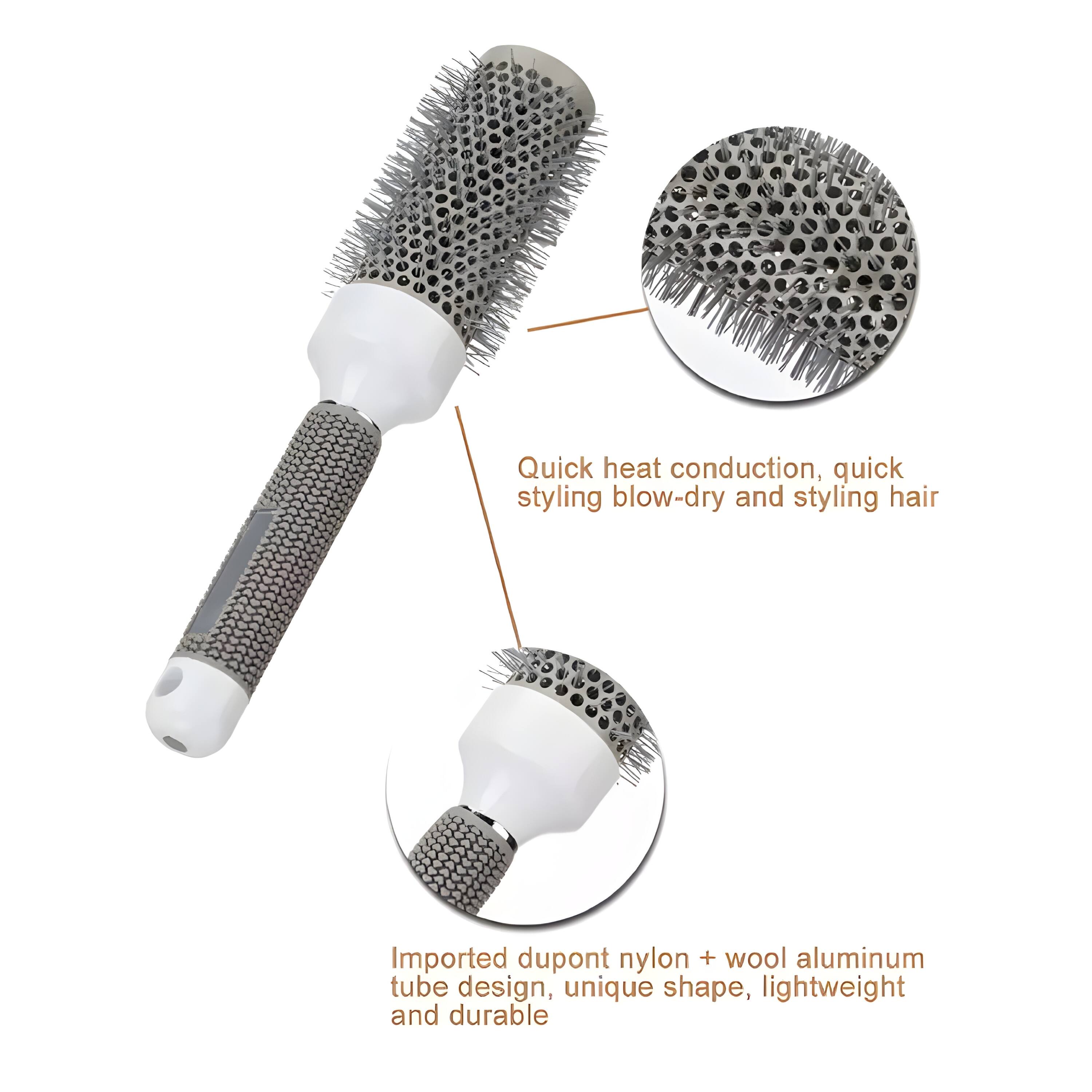 Quick heat conduction, quick styling blow-dry and styling hair. Imported dupont nylon + wool aluminum tube design, unique shape, lightweight and durable.