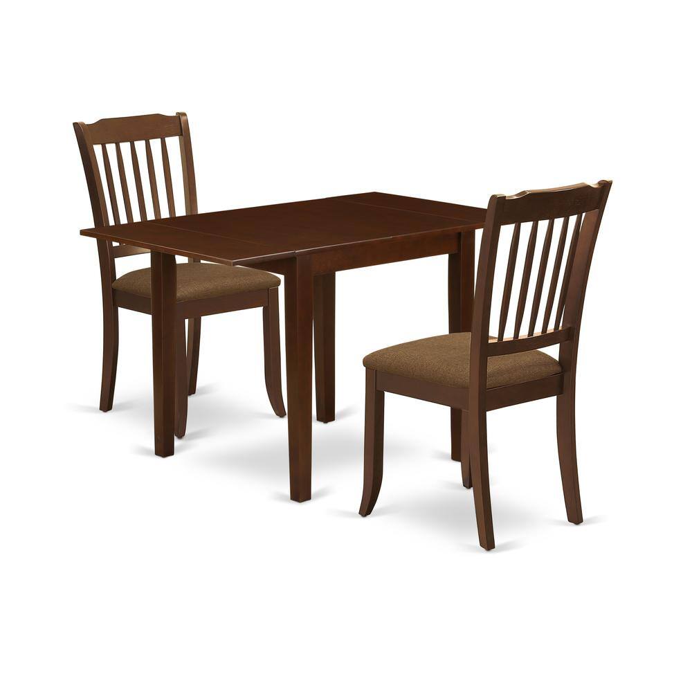 Left. East West Furniture - Dining Room Set Mahogany - Brown.