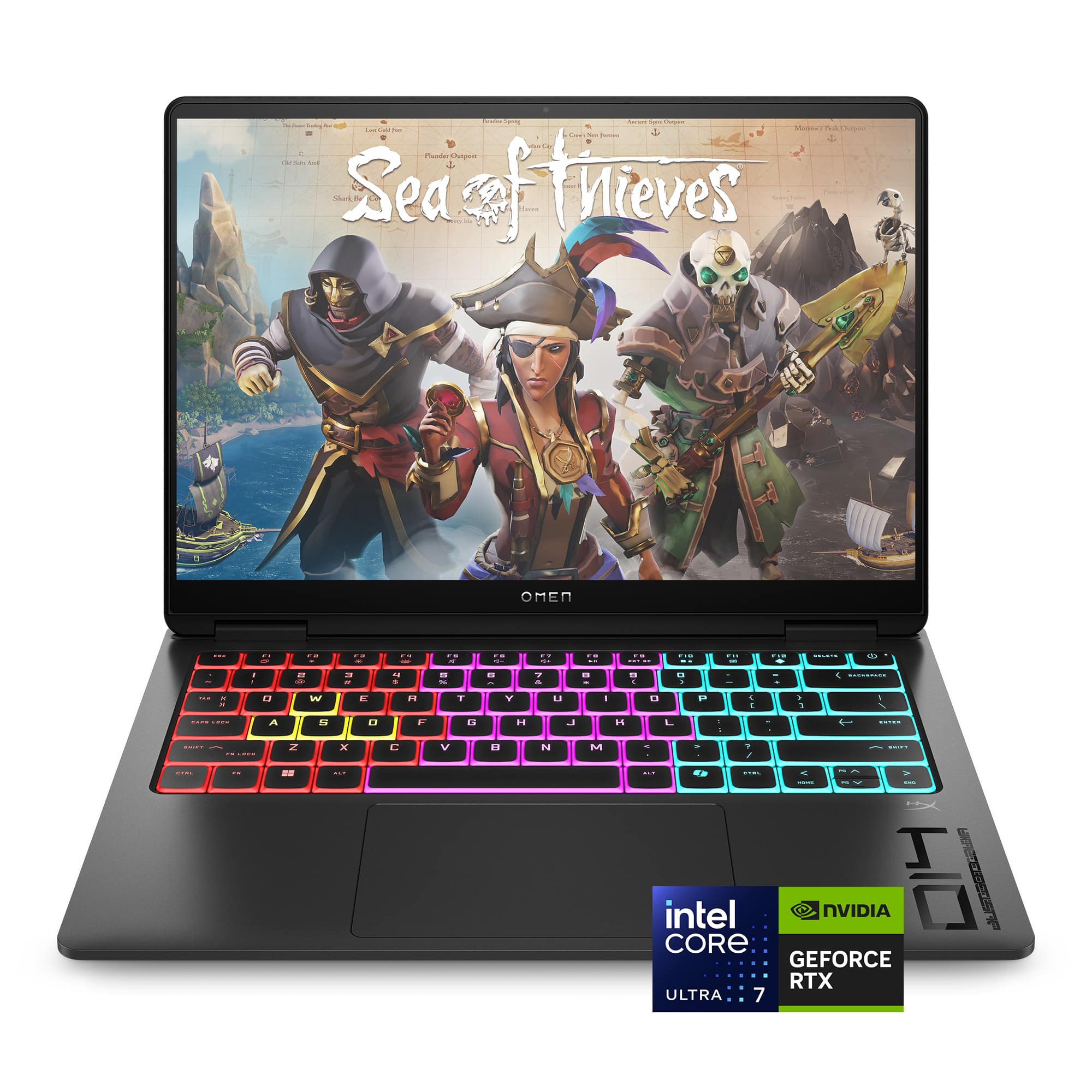 HP OMEN - Transcend 14" 120Hz 3K OLED Gaming Laptop - Intel Core Ultra 7 (2025) - 16GB Memory - NVIDIA GeForce RTX 5060 - 1TB SSD - Shadow Black