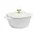Angle. Tramontina - 7Qt Square Covered Dutch Oven - White.