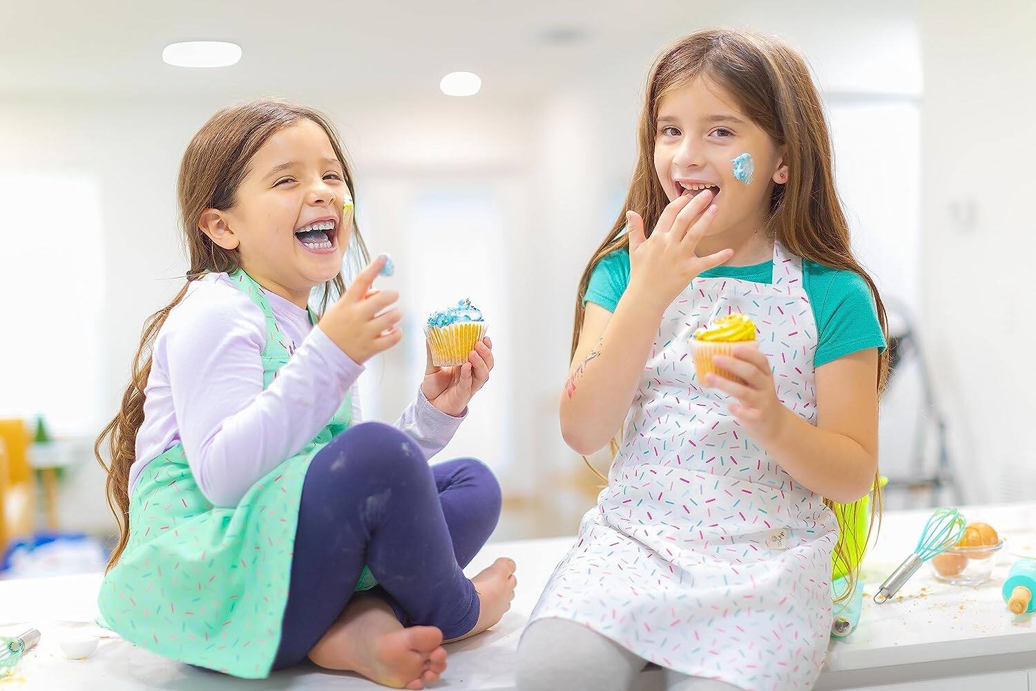 Alt View 2. Tovla Jr - Kids Sprinkle Baking Set - Kid Baking Kit - Durable Kid Chef Set - Safe Kids Cooking Baking Supplies - White.