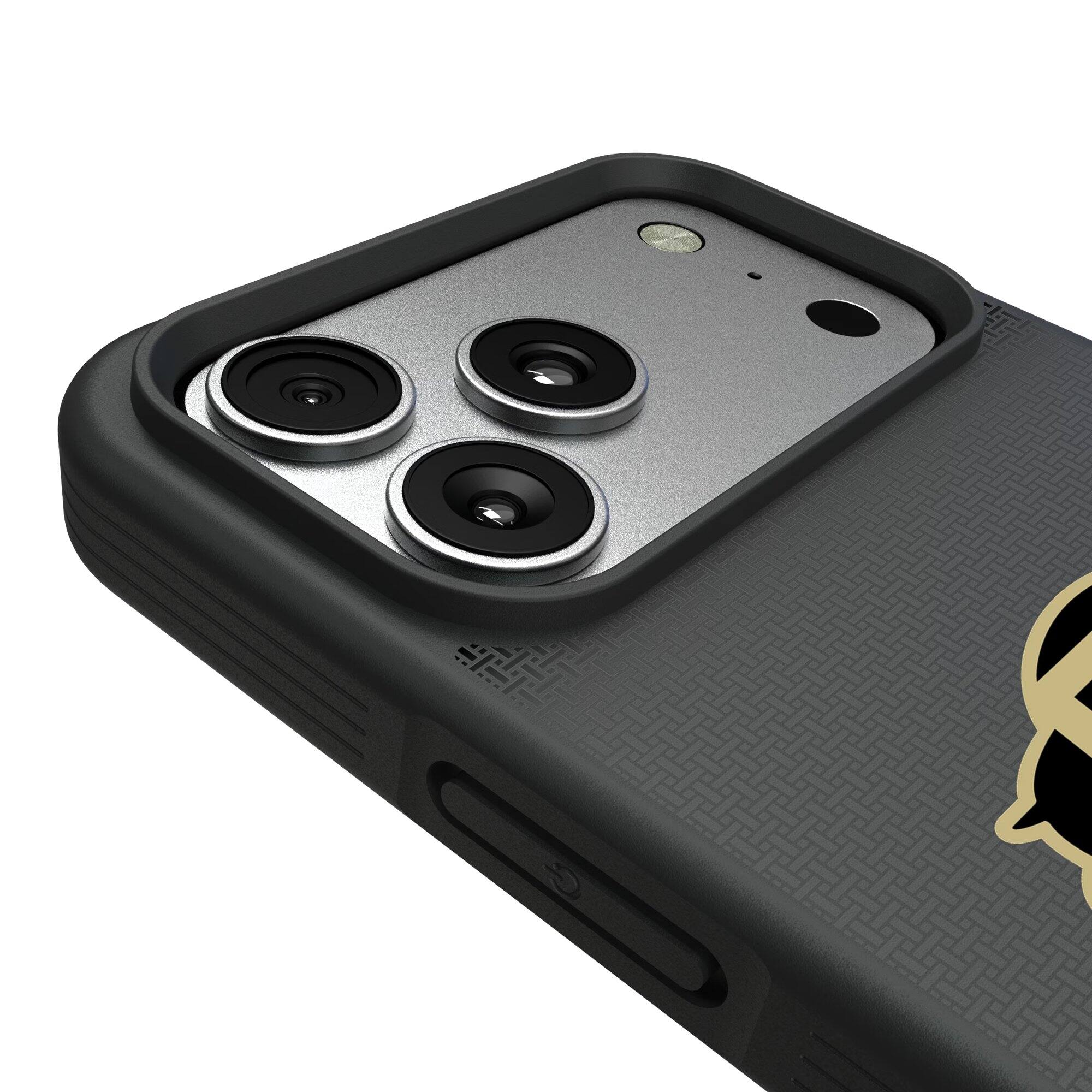 Alt View 2. Keyscaper - Colorado Buffaloes Bump Case with 8.2ft Drop Protection - 16 Plus - Black.