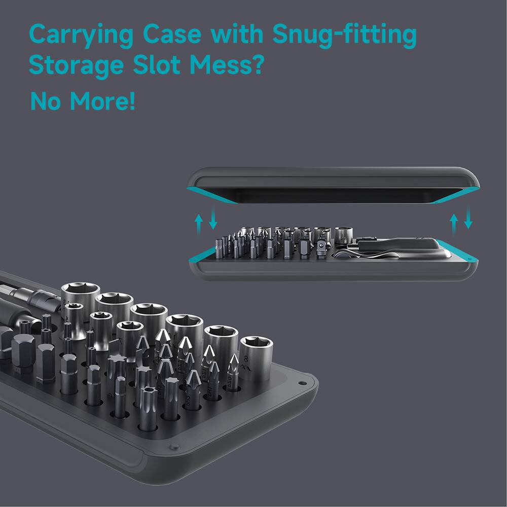 Carrying Case with Snug-fitting Storage Slot Mess? No More!