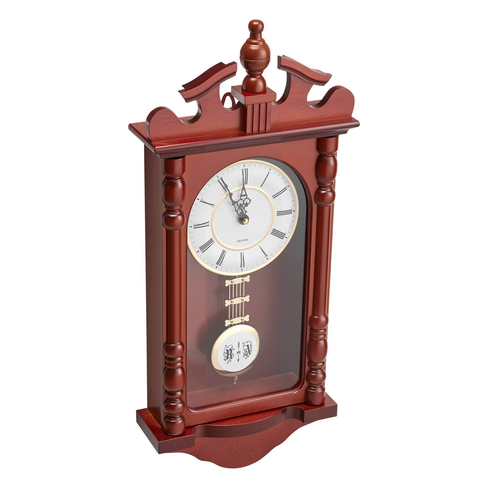 Alt View 5. VEVOR - Grandfather Clock, 23.2 in Classic Vintage Pendulum Clock, Pine Wood & MDF Wall Clocks - Pine Wood + MDF.
