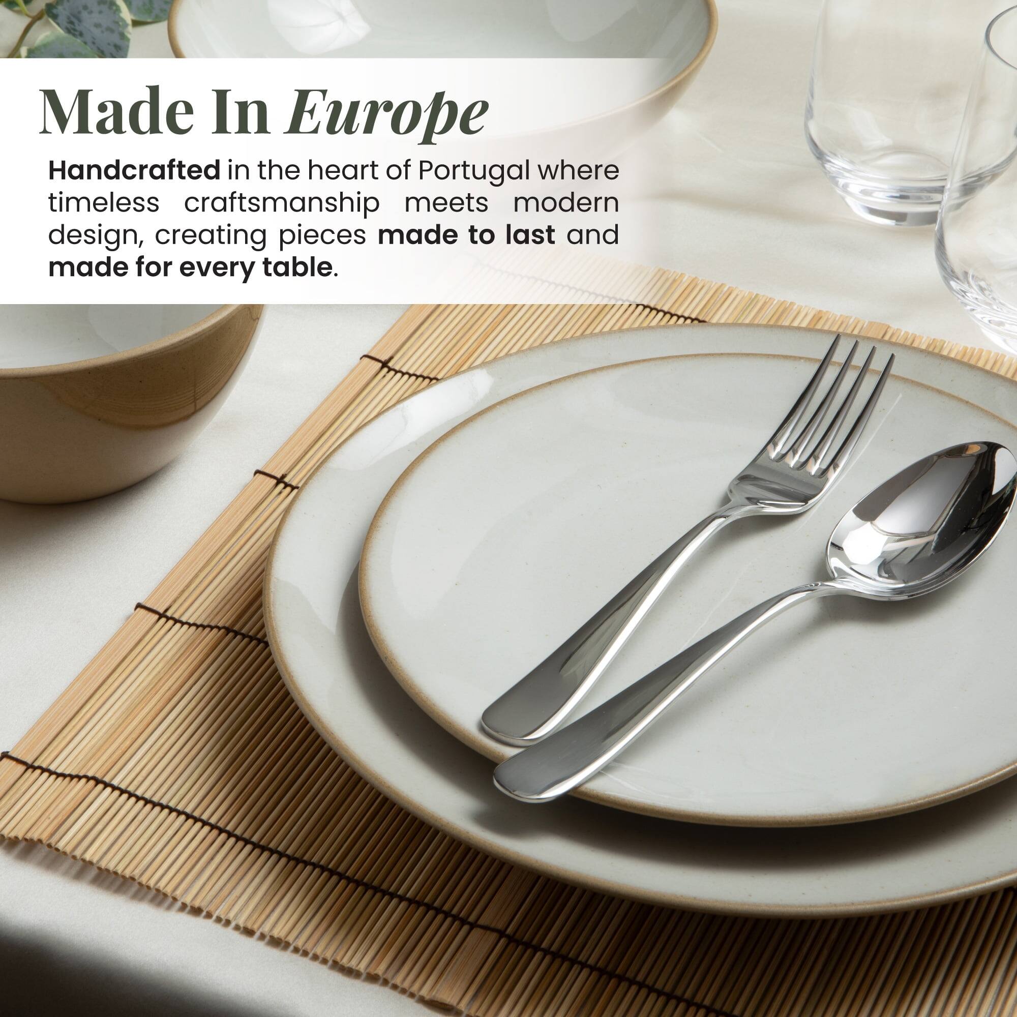 Made In Europe

Handcrafted in the heart of Portugal where timeless craftsmanship meets modern design, creating pieces made to last and made for every table.