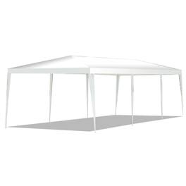 Ecooso - 10 x 30 FT Gazebo Canopy Tent with Connection Stakes and Wind Ropes for Large Events - White