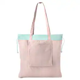 Garnen - Foldable Tote Bag for Women, Nylon Reusable Bag Foldable Tote for Grocery, Reusable Foldable Bag Shopping Bag - Pink