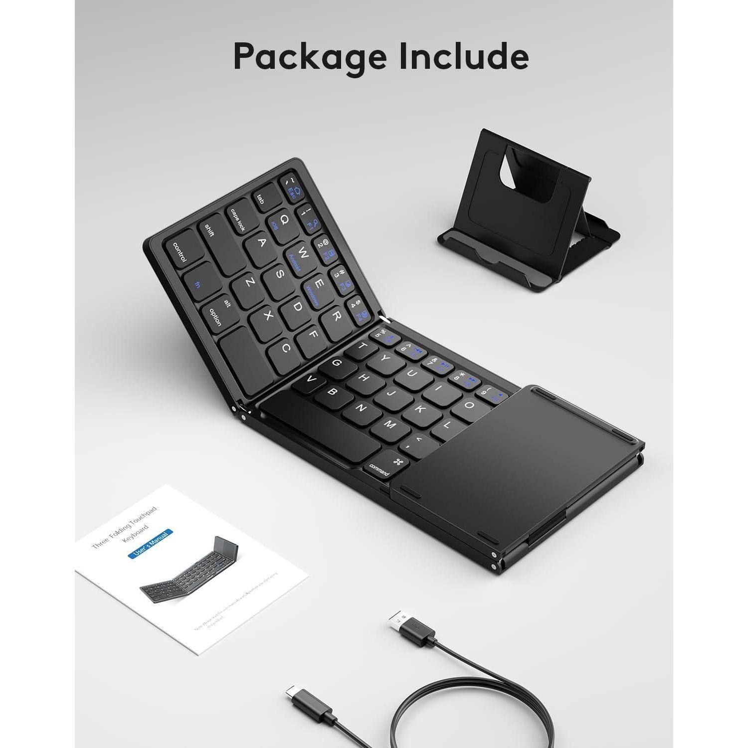 Package Include

- Travel Keyboard
- USB Cable
- Stand
- Manual