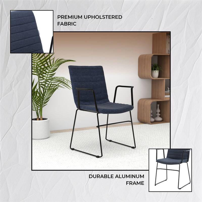 PREMIUM UPHOLSTERED FABRIC  
DURABLE ALUMINUM FRAME