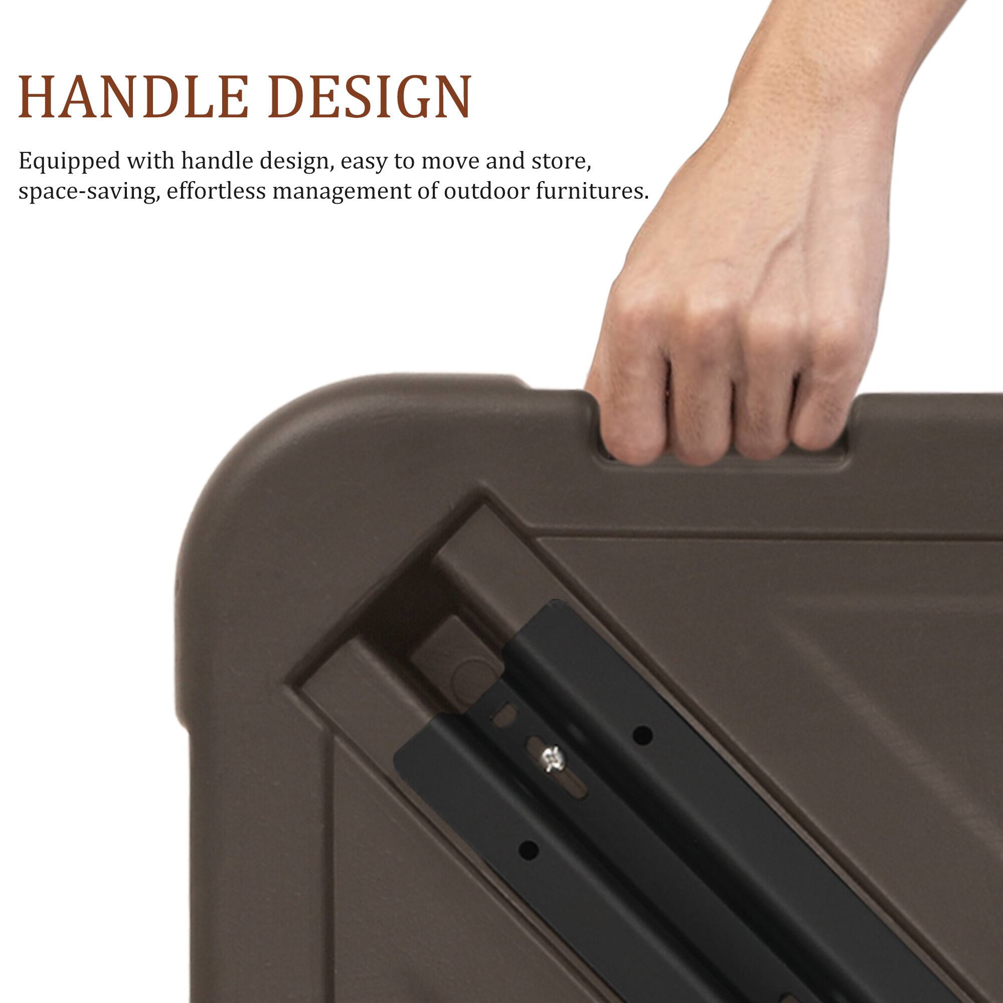 HANDLE DESIGN

Equipped with handle design, easy to move and store, space-saving, effortless management of outdoor furniture.