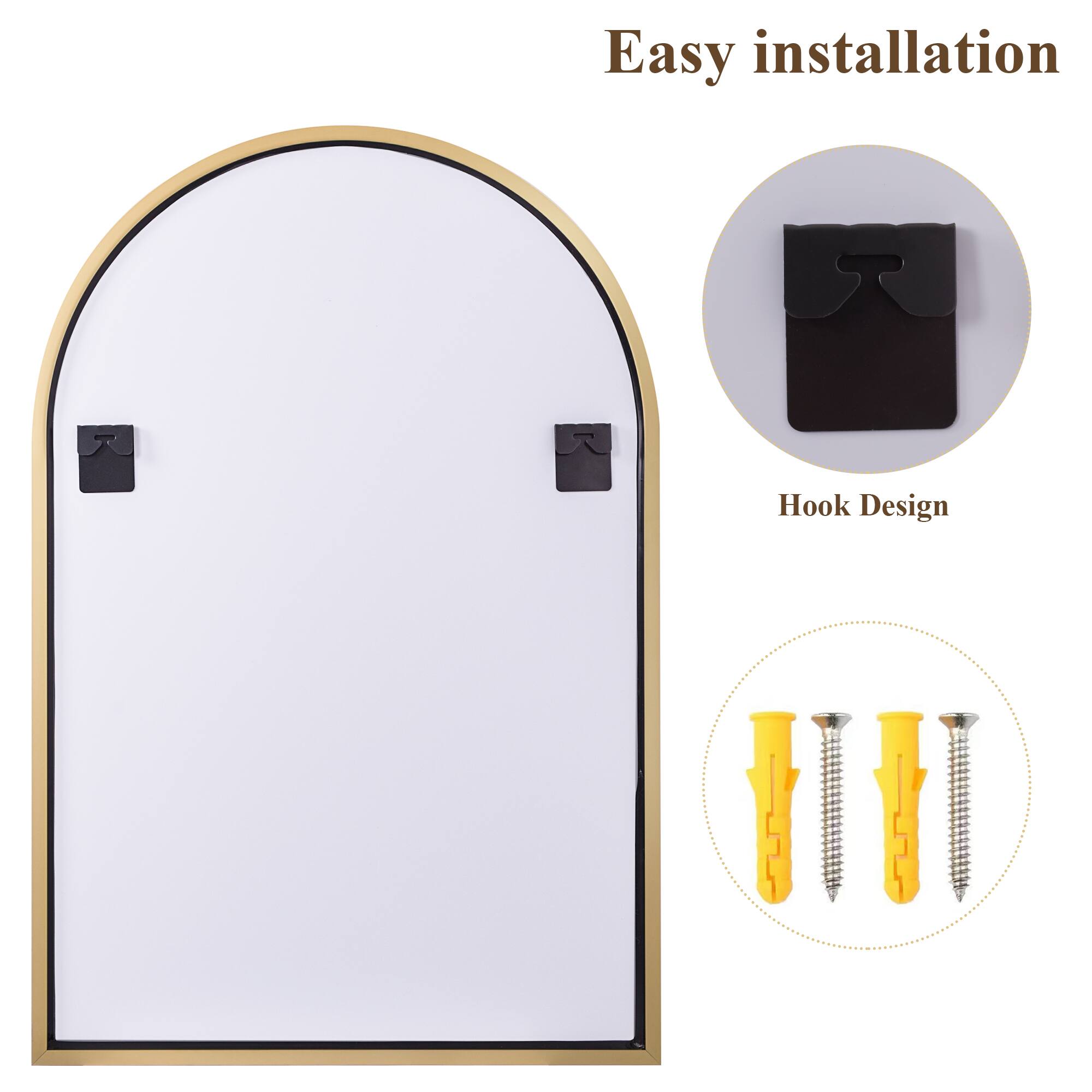 Easy installation  
Hook Design
