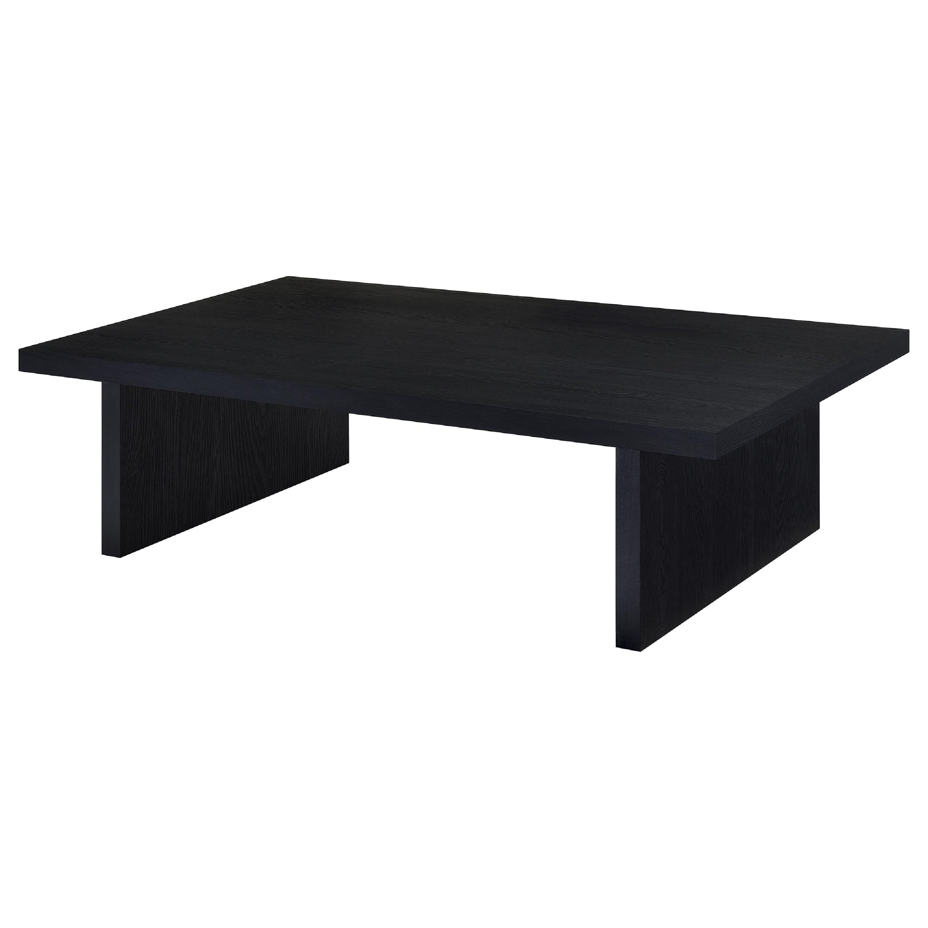 Manhattan Lane - Maxy Rectangular Coffee Table with Slab-Style Base, Wood 54 Inch - Black price history on PriceWatchPro