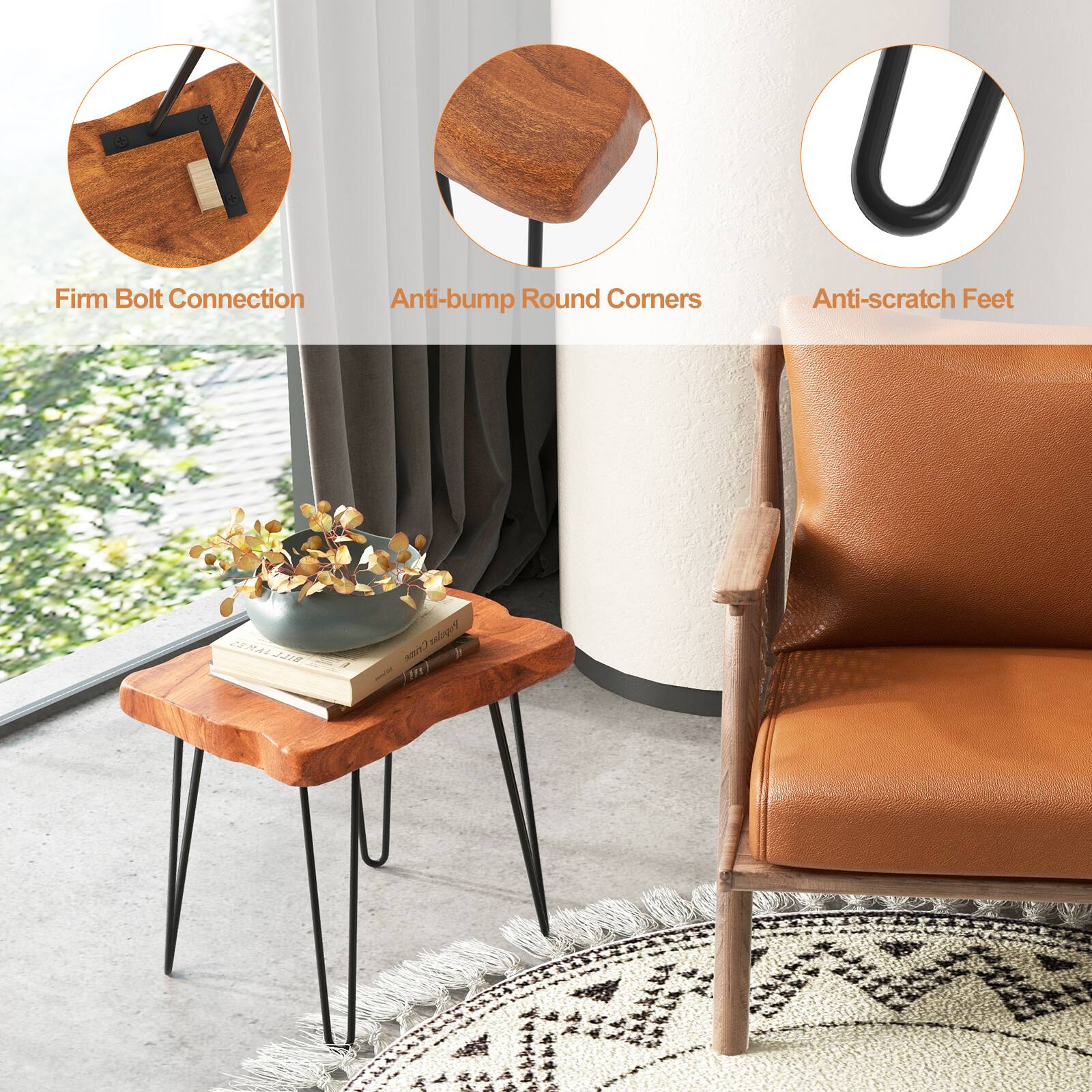 Firm Bolt Connection Anti-bump Round Corners U Anti-scratch Feet