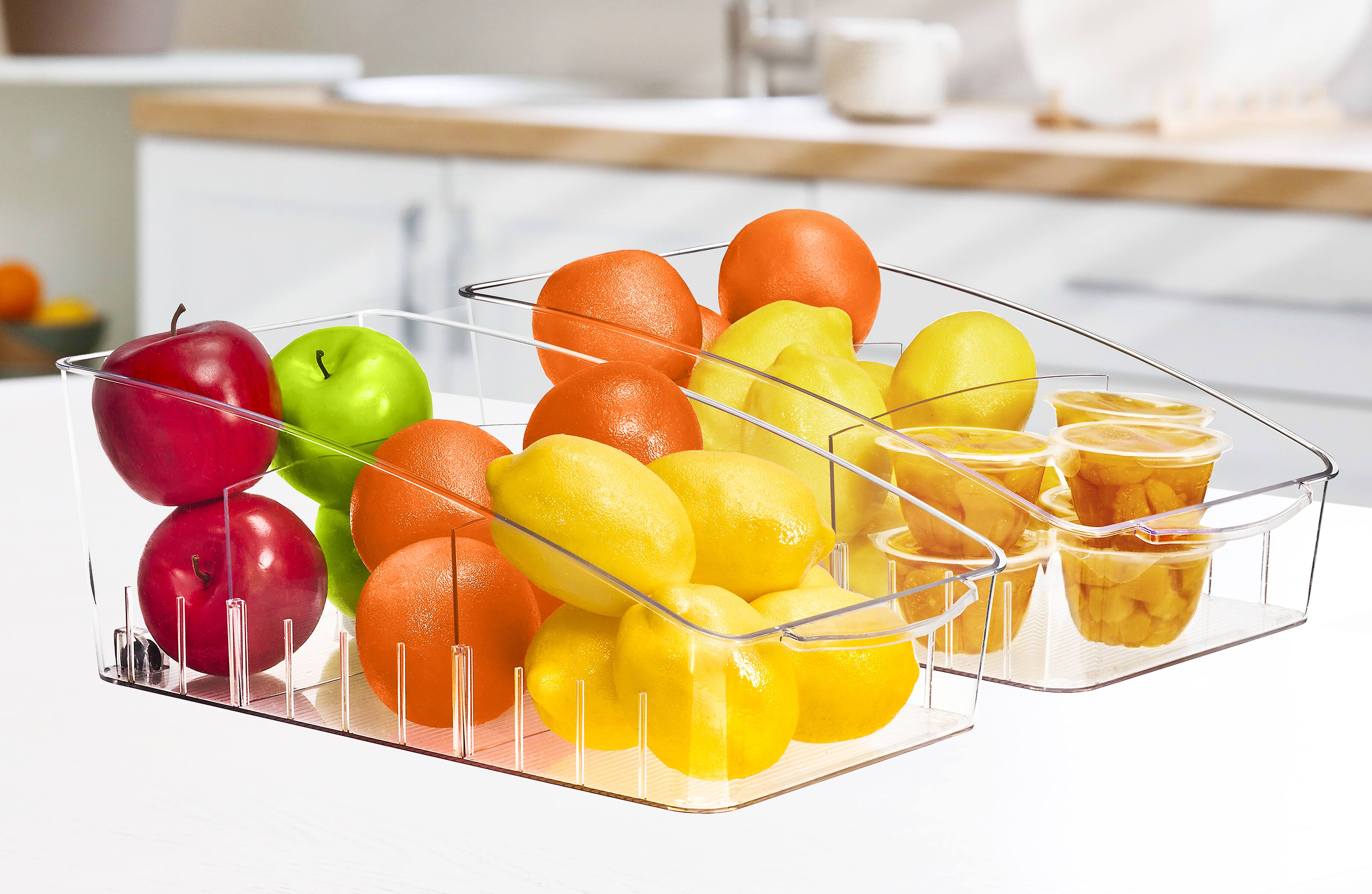 Alt View 1. Sorbus - Sorbus Clear Organizing Bins on Wheels.