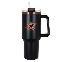 Great American Products - Miami Dolphins 40oz. Colossus Copper Edition Tumbler - Black