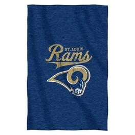 Northwest - St Louis Football Rams Logo Sweatshirt Material Poly/Cotton Throw - Multi