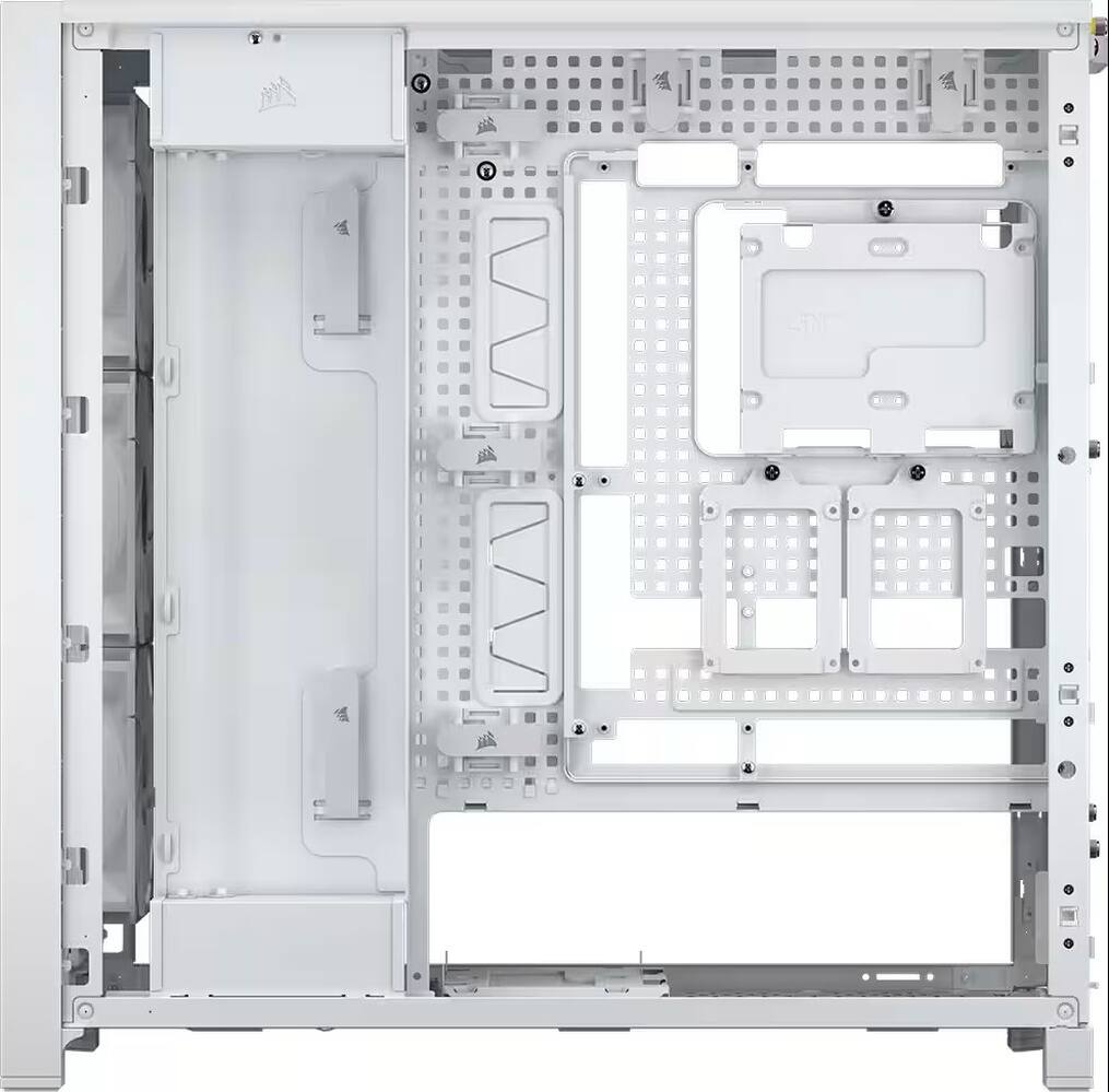 Alt View 2. CORSAIR - 5000D RS Mid-Tower Modular PC Case - White.