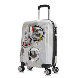 InUSA - Prints lightweight hardside Spinner Luggage 20" carry-on - WORLD