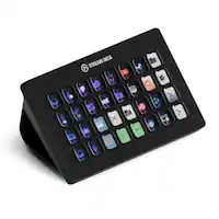 Elgato - Stream Deck XL Wired Keypad with Back Lighting - Black - Front_Zoom