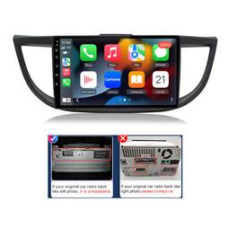 Junsun - For Honda CRV-2 2012-2016 10" Android 15 4+64GB carplay 8 Core Car Stereo Radio GPS Navi SWC WIFI RDS BT FM - Black