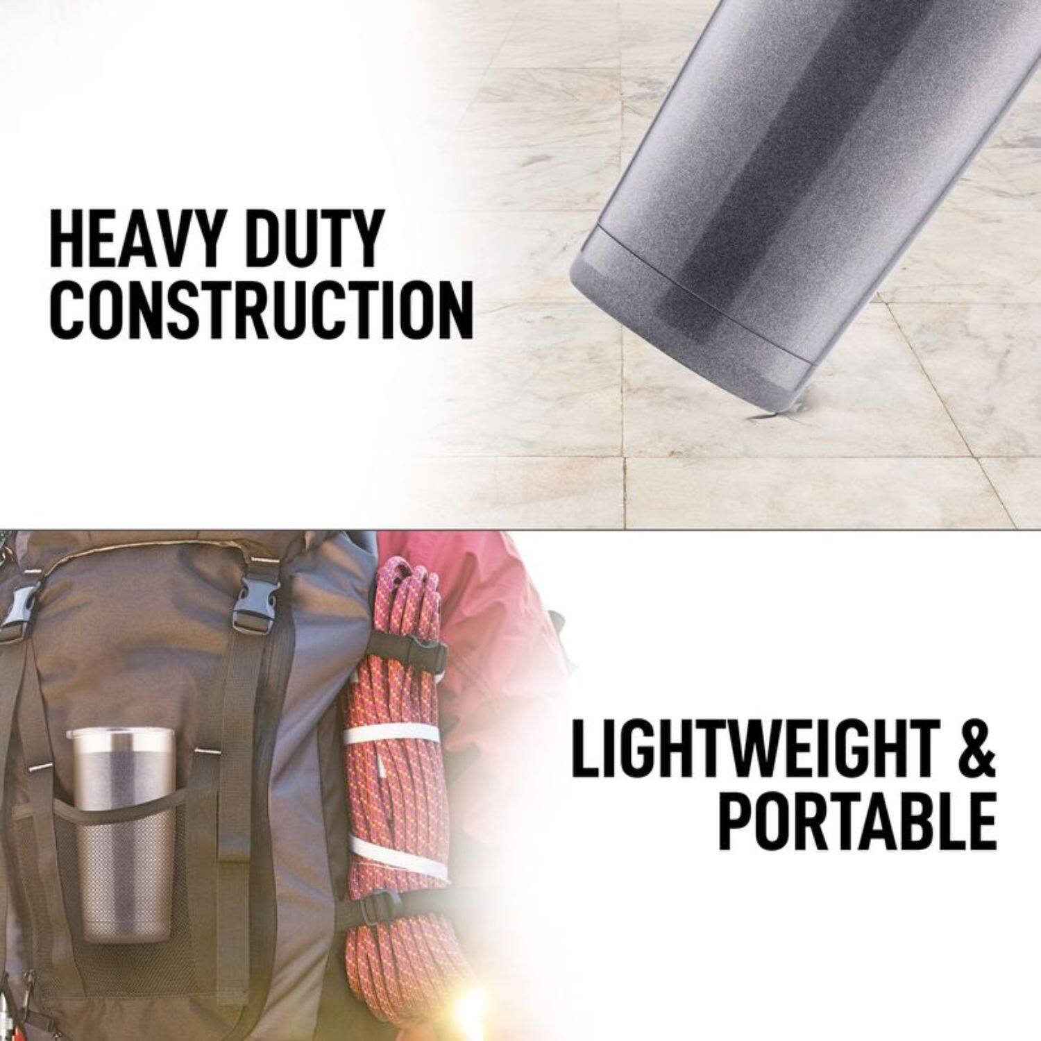 HEAVY DUTY CONSTRUCTION

LIGHTWEIGHT & PORTABLE