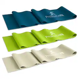 ProsourceFit - Latex-Free Flat Resistance Band 3 Pack - Assorted