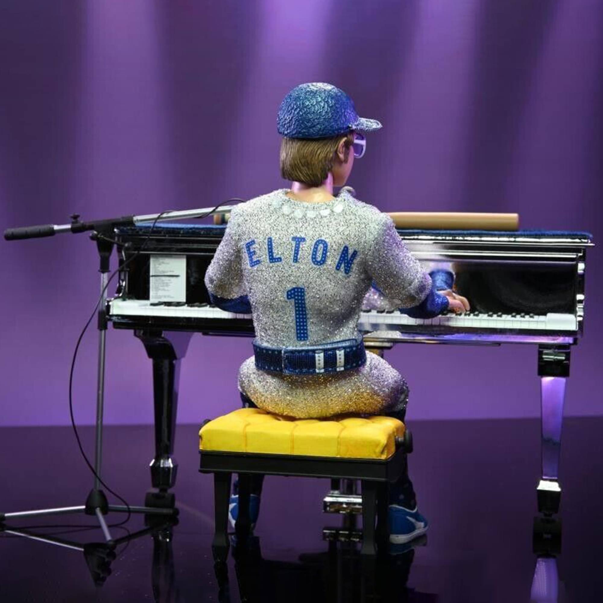 Alt View 3. NECA - Elton John Live 1975 8 Inch Clothed Action Figure.