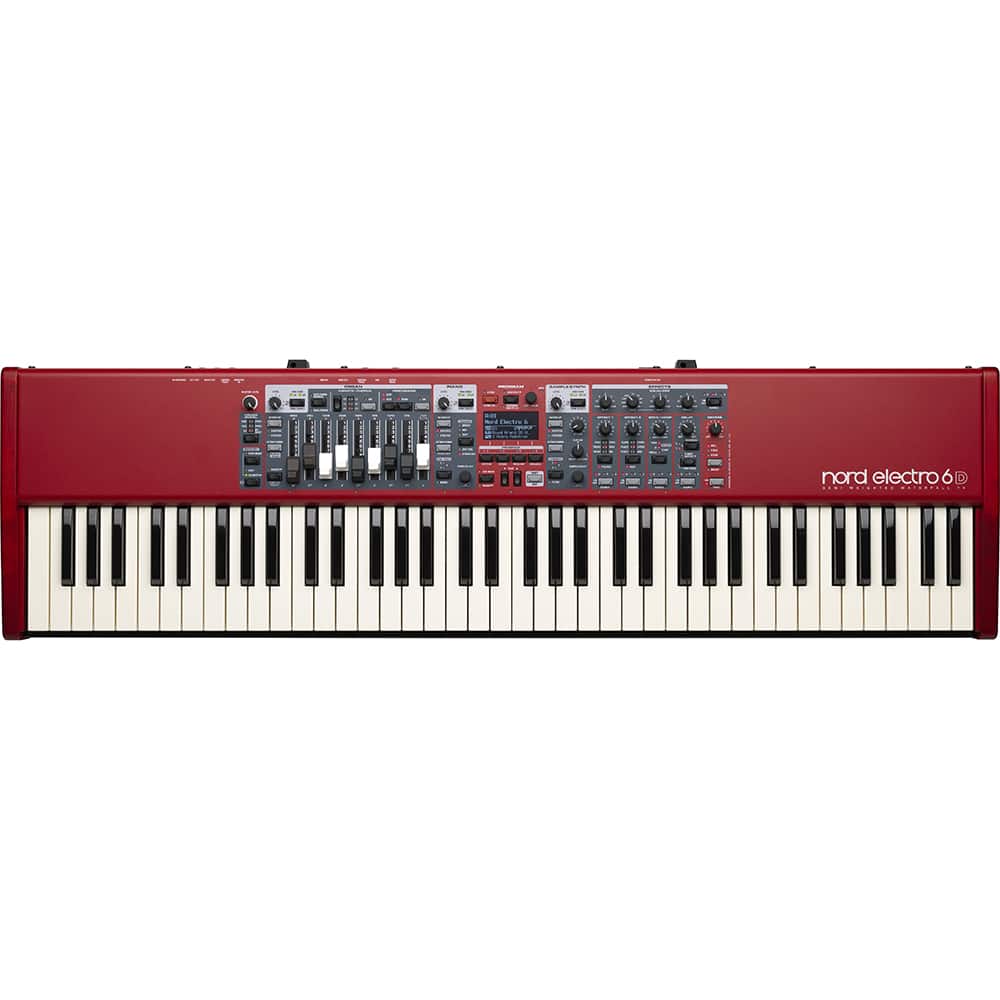 NORD - Electro 6D 73 Stage Piano with 73-Note Semi-Weighted Waterfall Keybed AMS-NELECTRO6D-73 - Red
