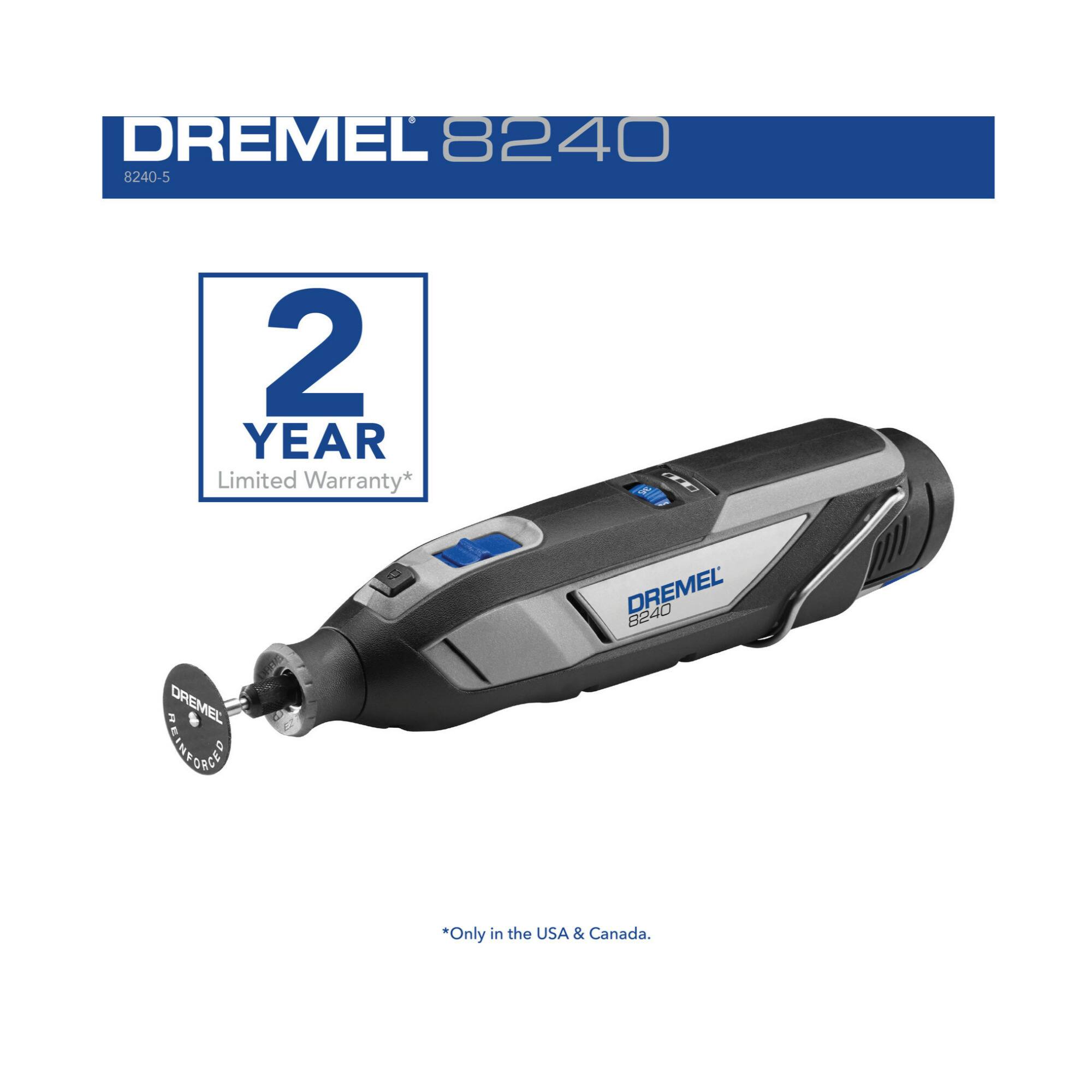 DREMEL 8240  
8240-5  

2 YEAR Limited Warranty*  

CE  

*Only in the USA & Canada.
