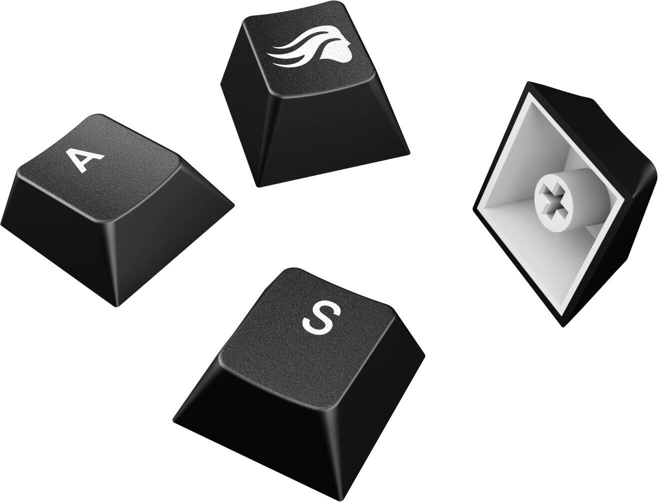 Alt View 11. Glorious - GPBT Basics Universal Keycap Set Compatible with Most 100% 85% 80% TKL 60% Compact 75% Mechanical Keyboards - Classic Black.