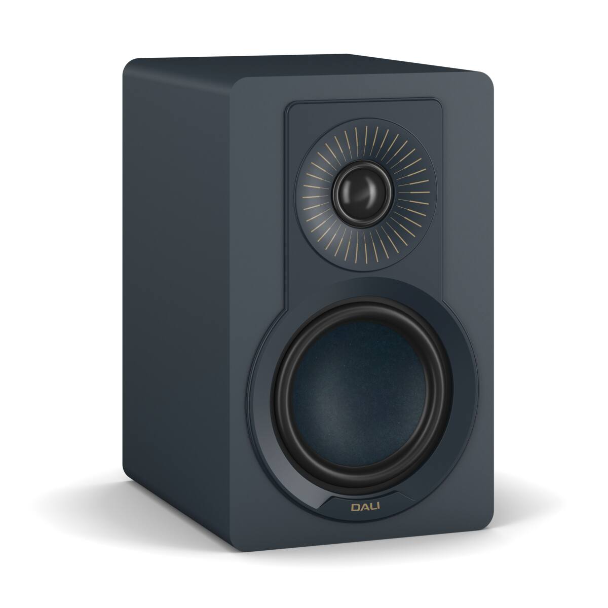 Left. DALI - DALI Kupid Designer Bookshelf Speakers - Chilly Blue - Chilly Blue.