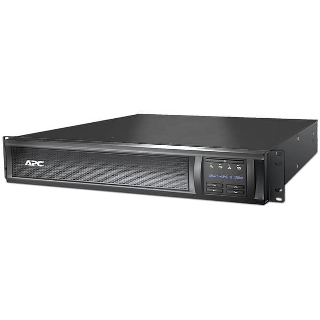 APC - Smart-UPS X, Line Interactive, 1500VA, Rack/tower convertible 2U, 120V, 8x 5-15R NEMA, SmartConnect port, Extended - Black