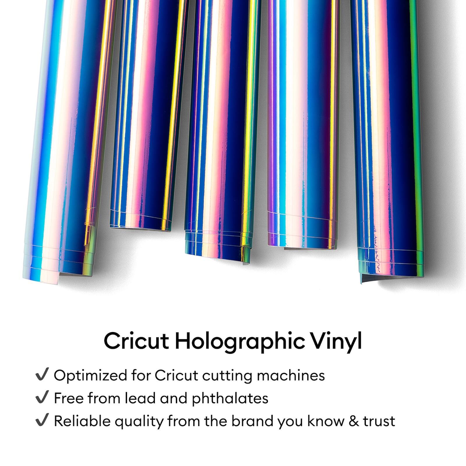 Cricut Holographic Vinyl

- Optimized for Cricut cutting machines
- Free from lead and phthalates
- Reliable quality from the brand you know & trust