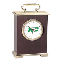 Jardine - North Dakota Primary Team Logo Carriage Clock - Gold