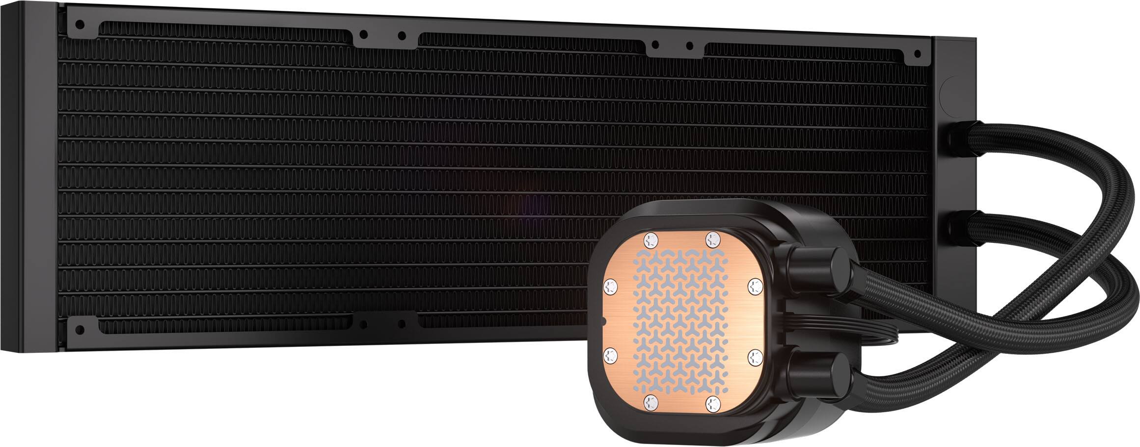 Alt View 20. CORSAIR - NAUTILUS 360 ARGB Liquid CPU Cooler with RS120 ARGB Fans - Black.