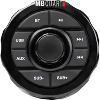 MB Quart - Bluetooth Digital Media Marine Receiver - Black - Front_Zoom