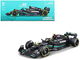 Mercedes-AMG F1 W14 E Performance #44 "Petronas" Formula One F1 "World Championship" (2023) 1/24 Model Car by Bburago