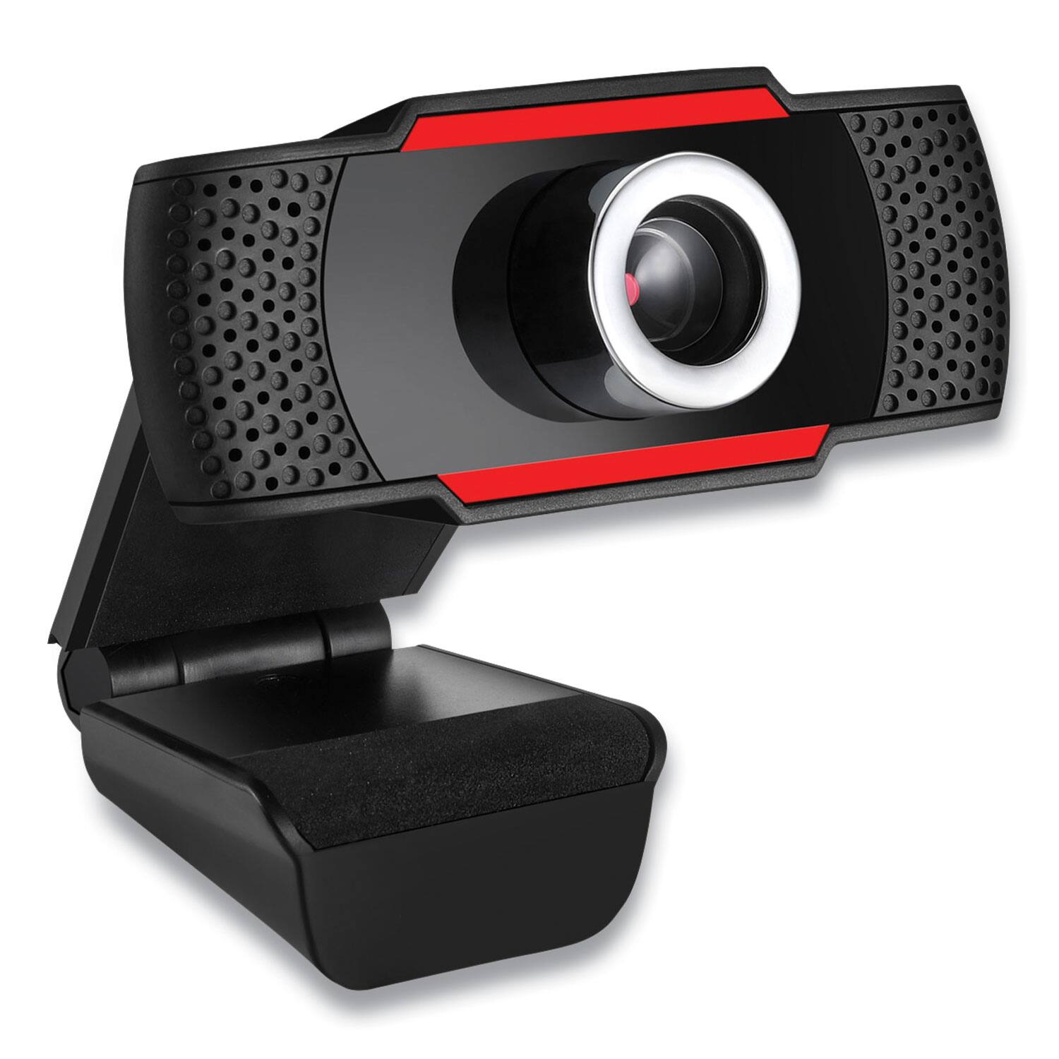 Alt View 2. Adesso - Adesso CYBERTRACKH3 CyberTrack H3 1.3 Mpixels 1280 pixels x 720 pixels 720P HD USB Webcam with Microphone - Black - Black.