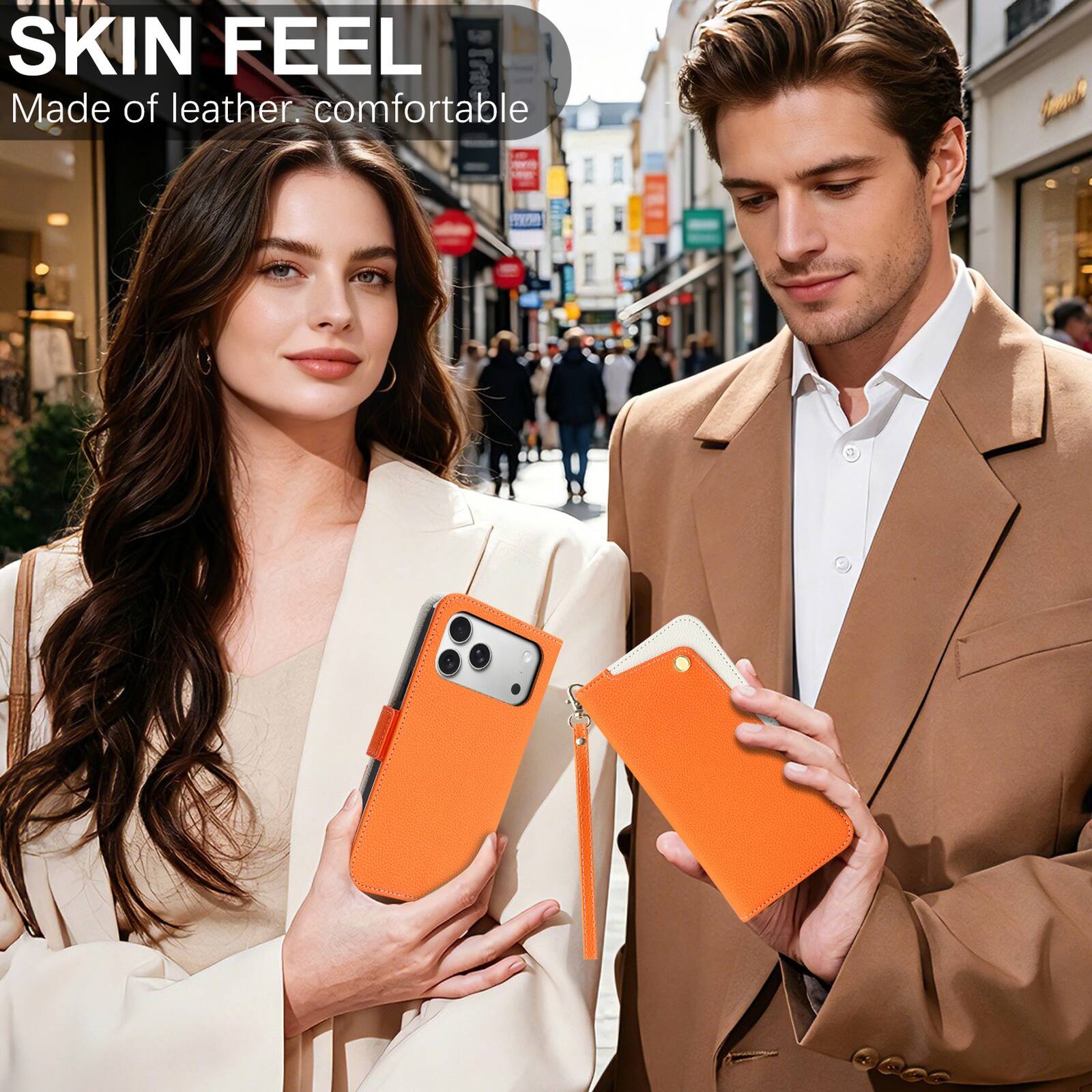 SKIN FEEL  
Made of leather. comfortable