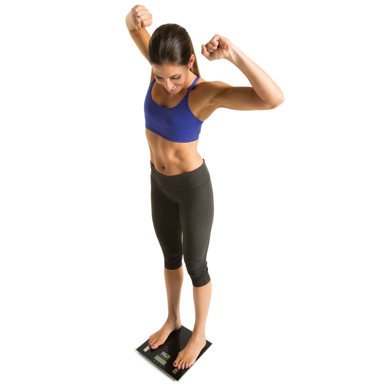 Left. GoFit - Body Composition Scale - Black.