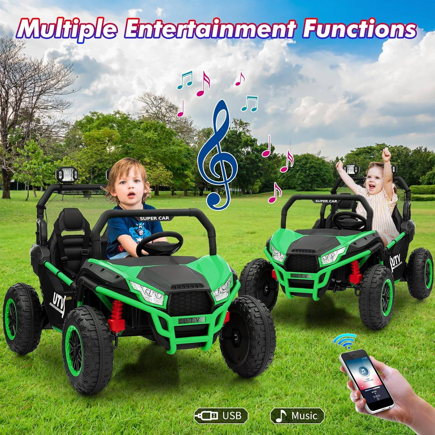 Multiple Entertainment Functions

USB Music