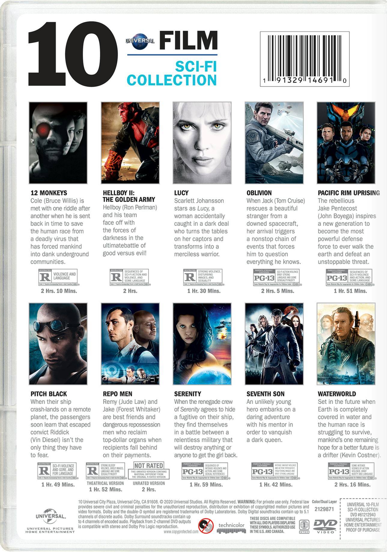 Angle. Universal 10-Film Sci-Fi Collection (DVD Set) [DVD].