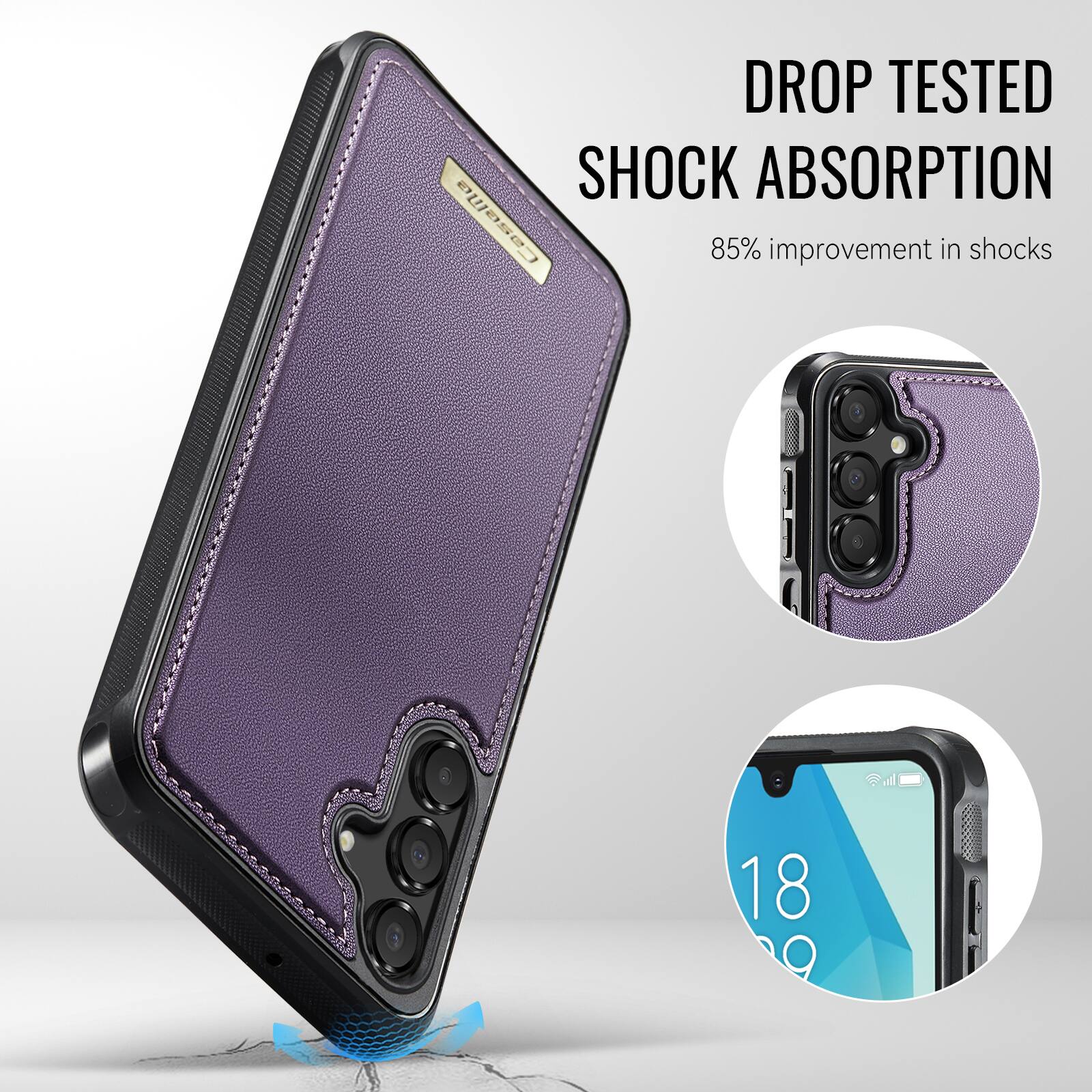 DROP TESTED  
SHOCK ABSORPTION  
85% improvement in shocks