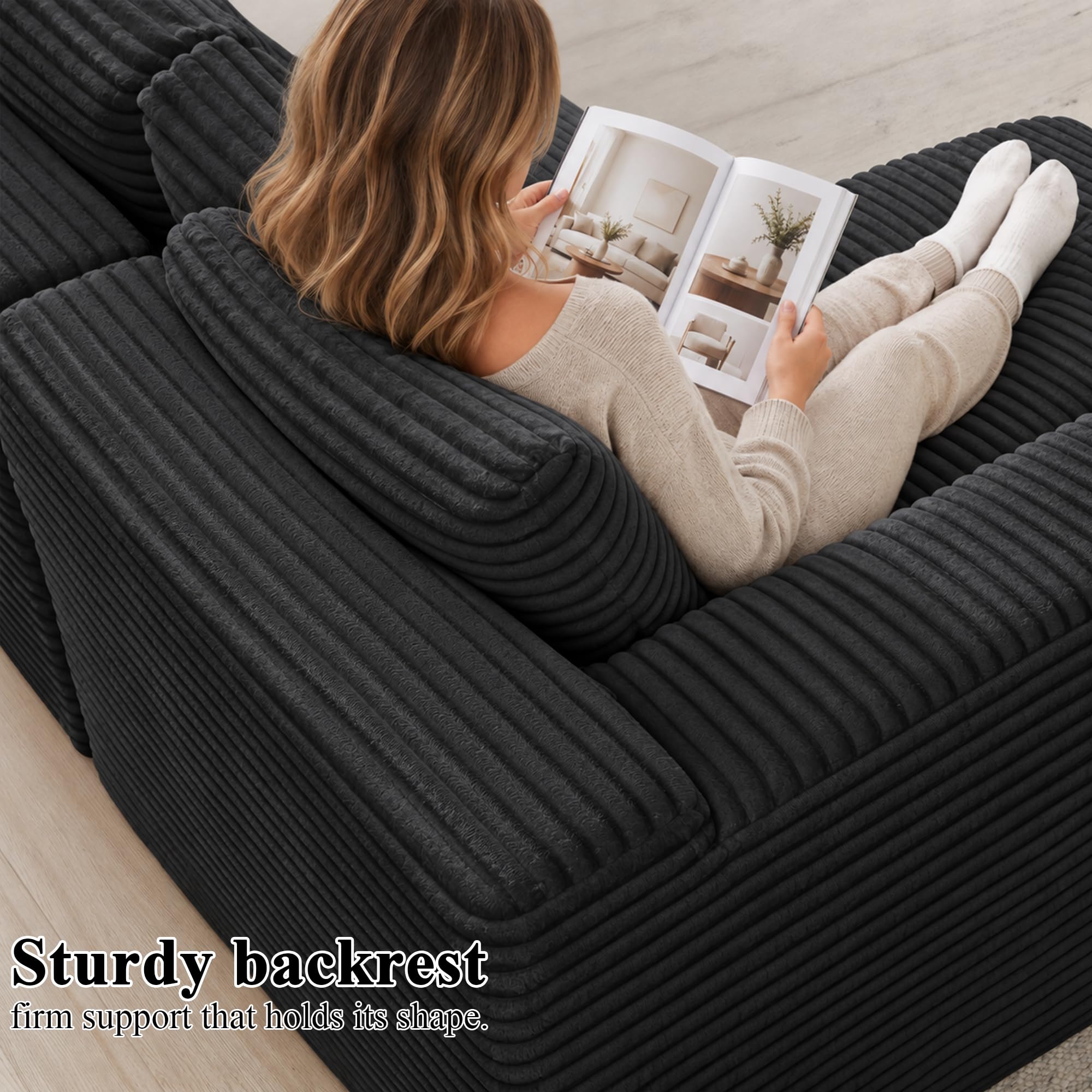 Sturdy backrest firm support that holds its shape.