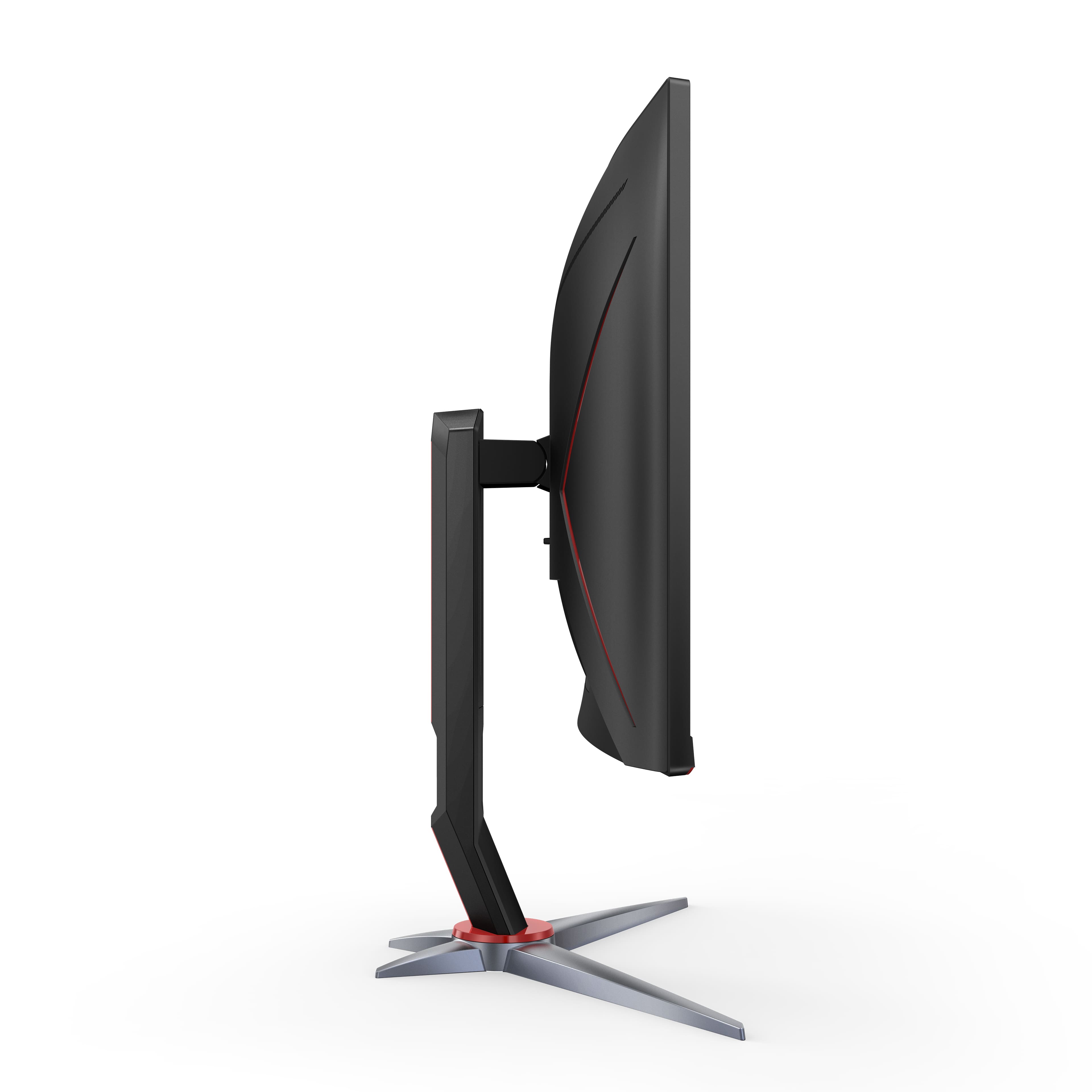 Alt View 13. AOC - G2 Series C24G2 24" LED Curved FHD FreeSync Premium Monitor (DisplayPort, HDMI, VGA) - Black/Red.