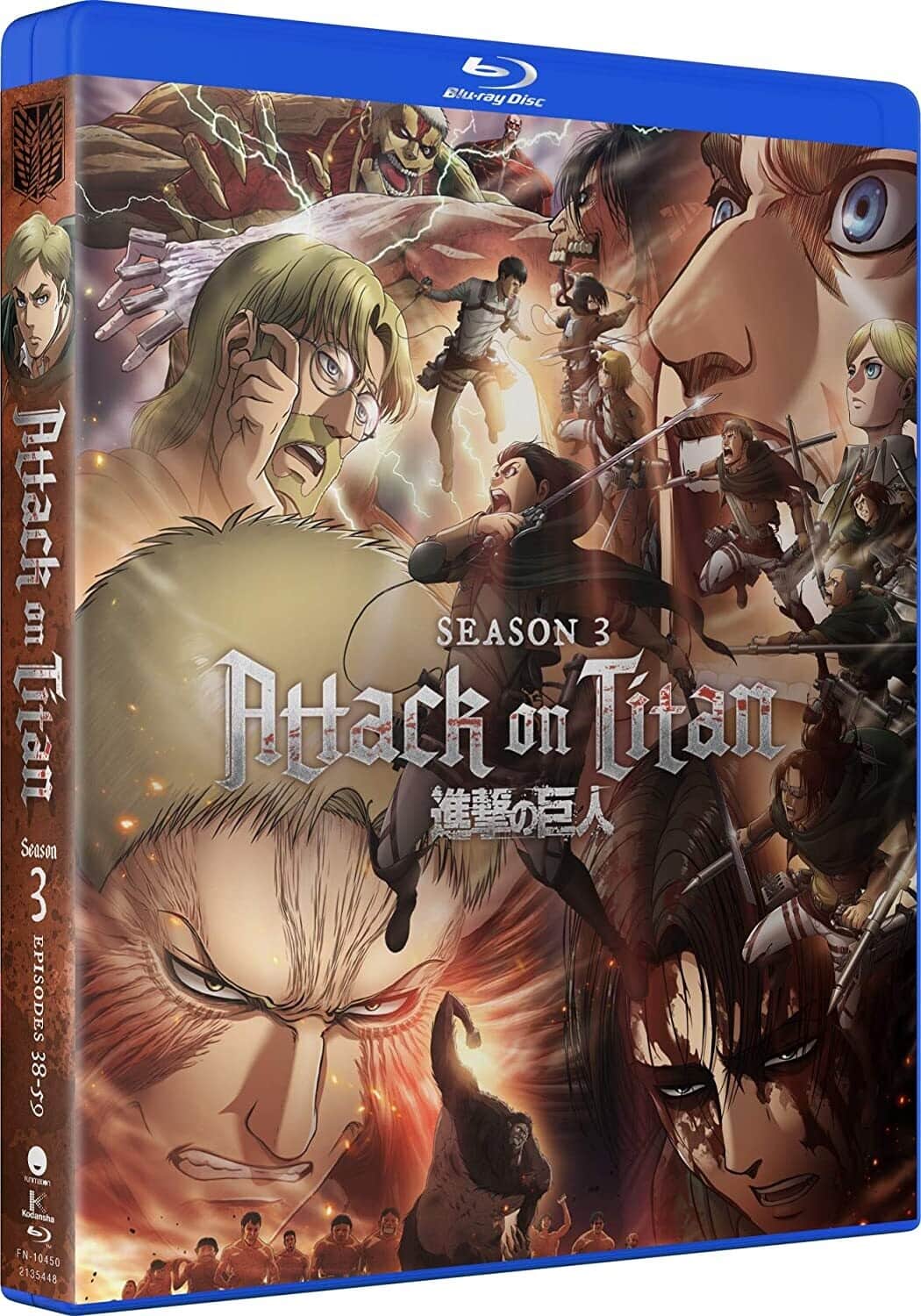 Front. Attack On Titan: Complete Season 3   - BLU-RAY.