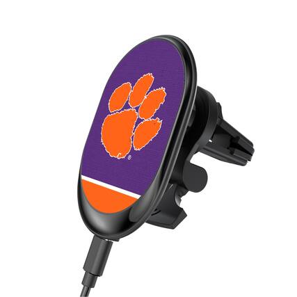 Front. Keyscaper - Clemson Tigers Wireless Magnetic Car Charger - Multicolor.