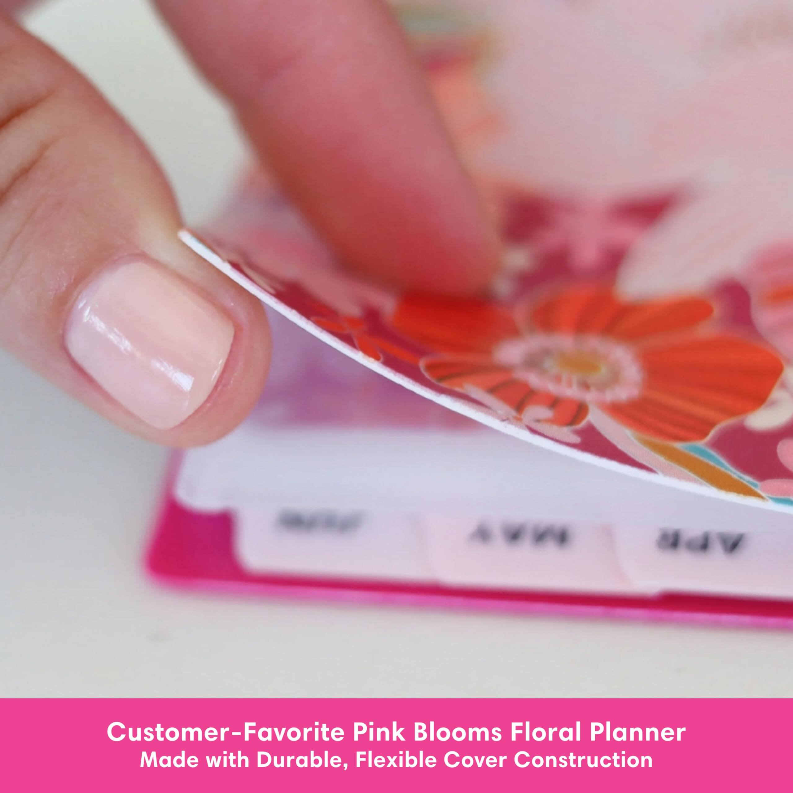 Customer-Favorite Pink Blooms Floral Planner Made with Durable, Flexible Cover Construction